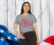 Urban SoulShine & co T-Shirt PEACE In The USA Crop Top