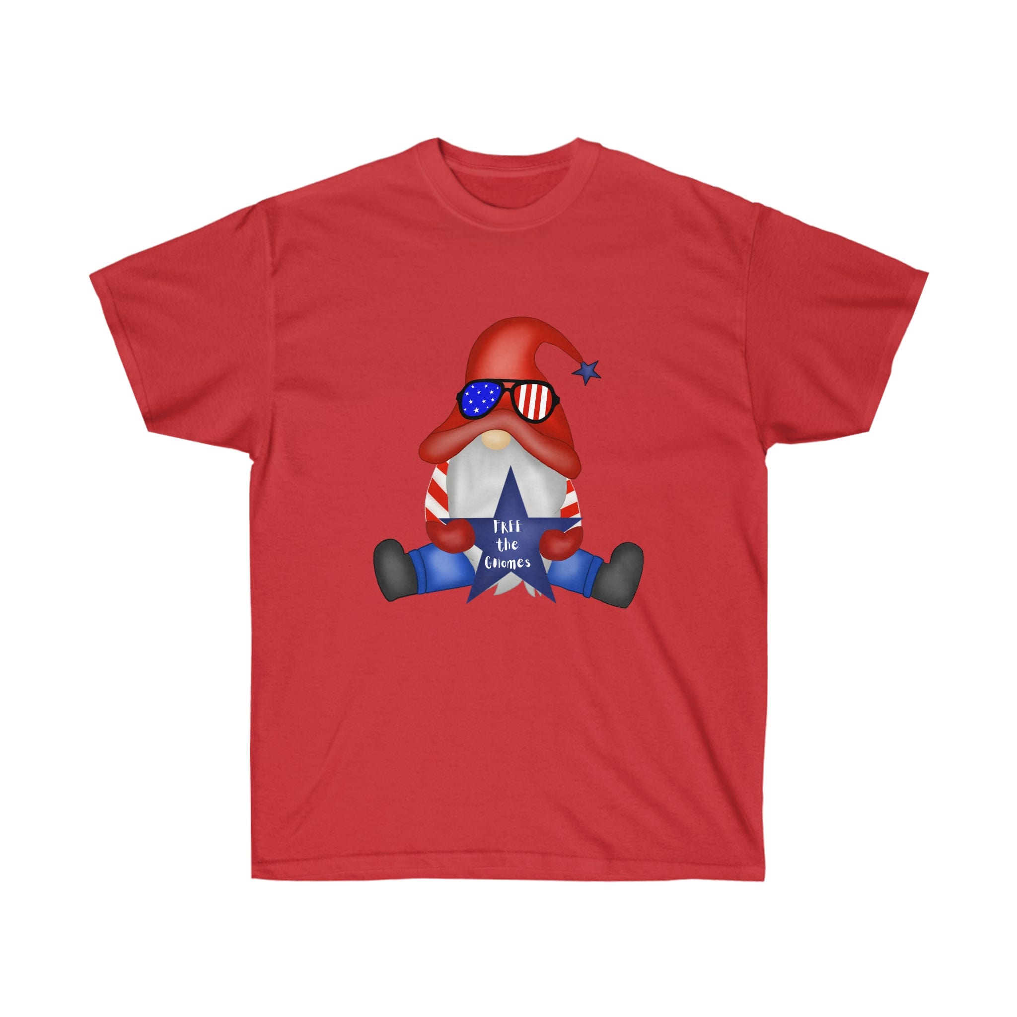 Urban SoulShine & co T-Shirt Red / S FREE the GNOMES Star Unisex Tee