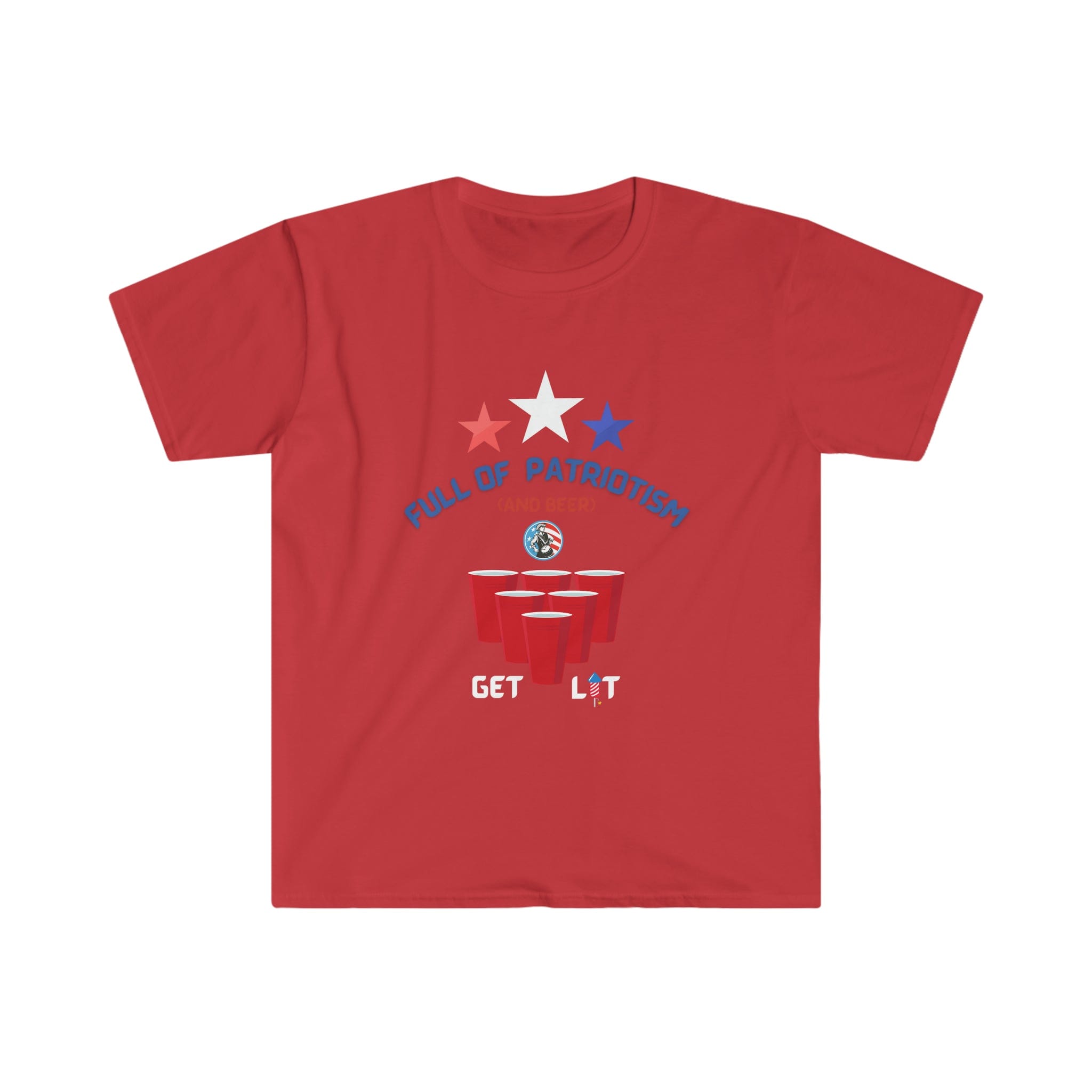 Urban SoulShine & co T-Shirt Red / S GET LIT USA Tee (unisex)