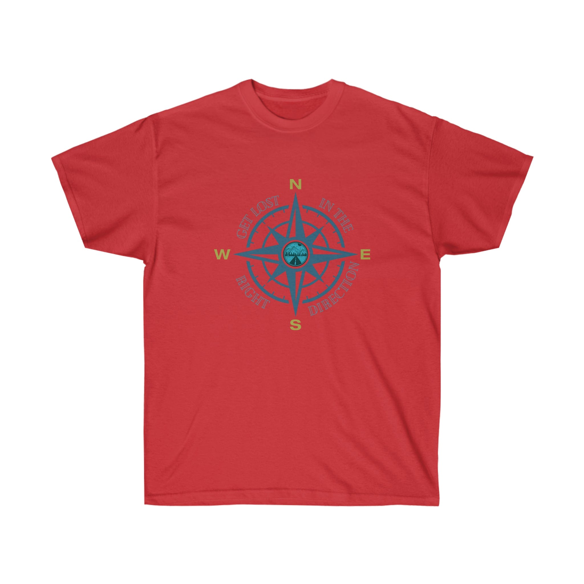 Urban SoulShine & co T-Shirt Red / S Get Lost Compass Tee (unisex)