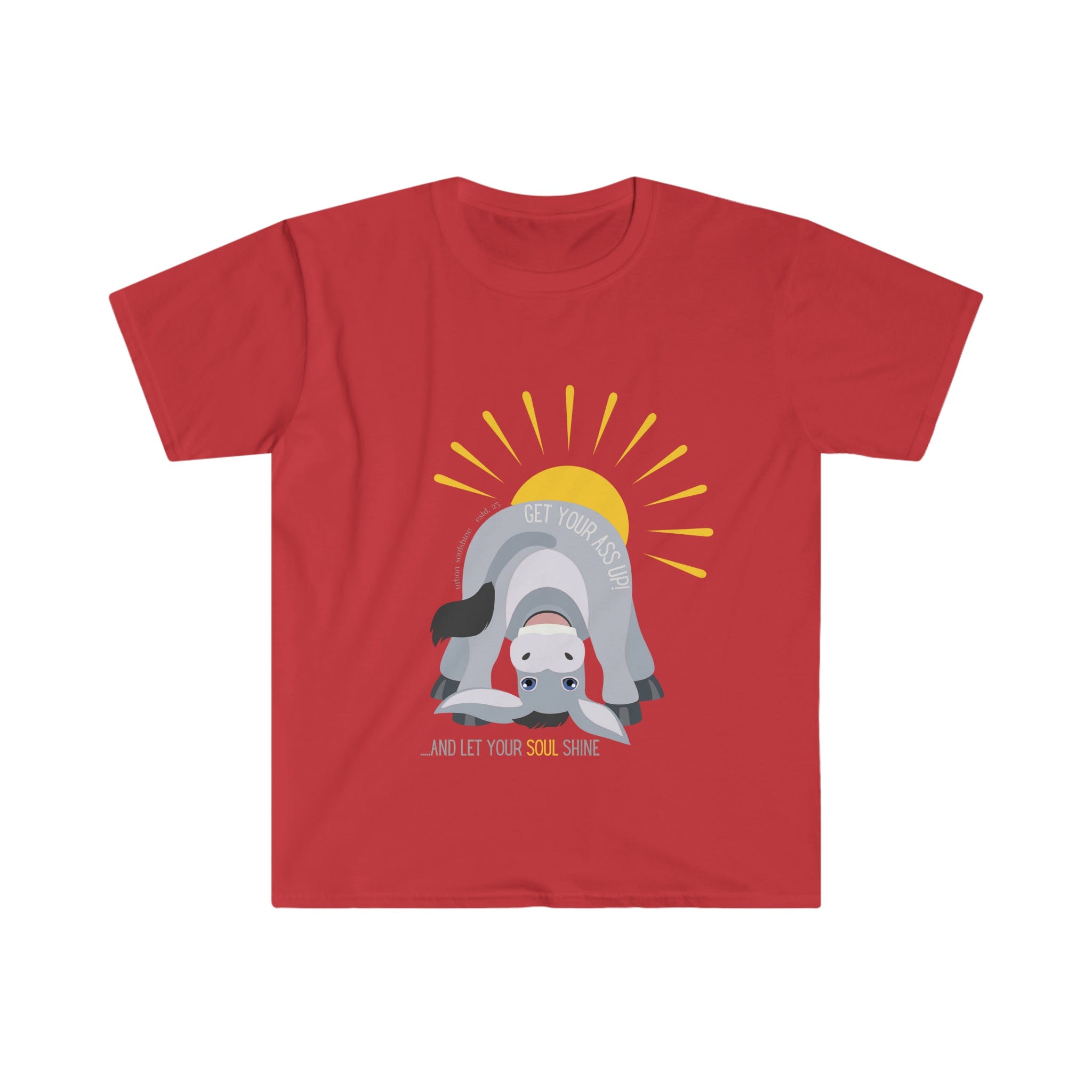 Urban SoulShine & co T-Shirt Red / S Rise up Donkey Tee (unisex)