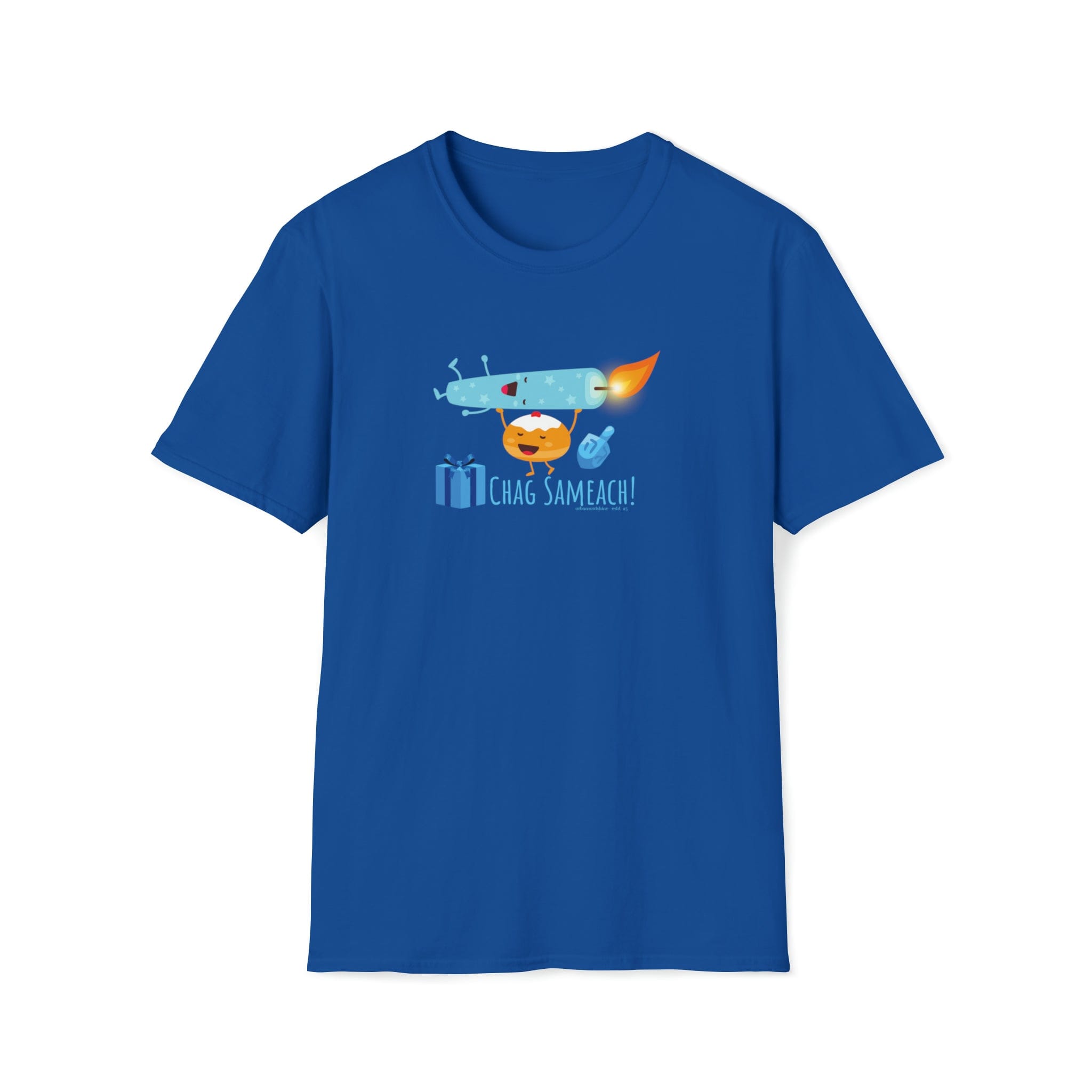  S CHAG SAMEACH! Hanukkah Soft Style Tee (Unisex)