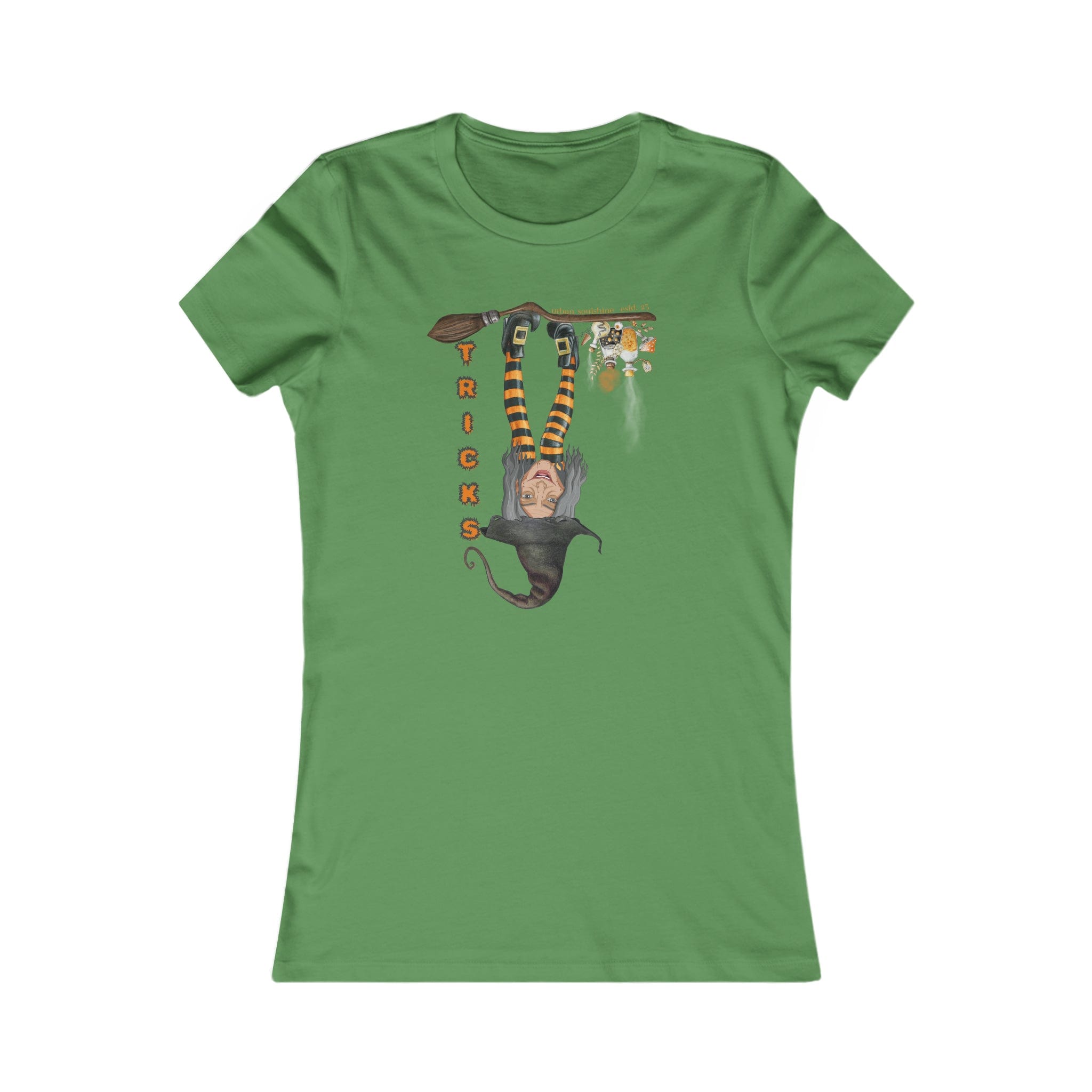  Leaf Witch Tricks Women's Halloween Tee