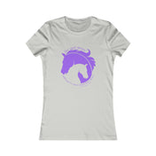 Urban SoulShine & co T-Shirt S / Silver Horse & Soul Women's Tee (purple image)