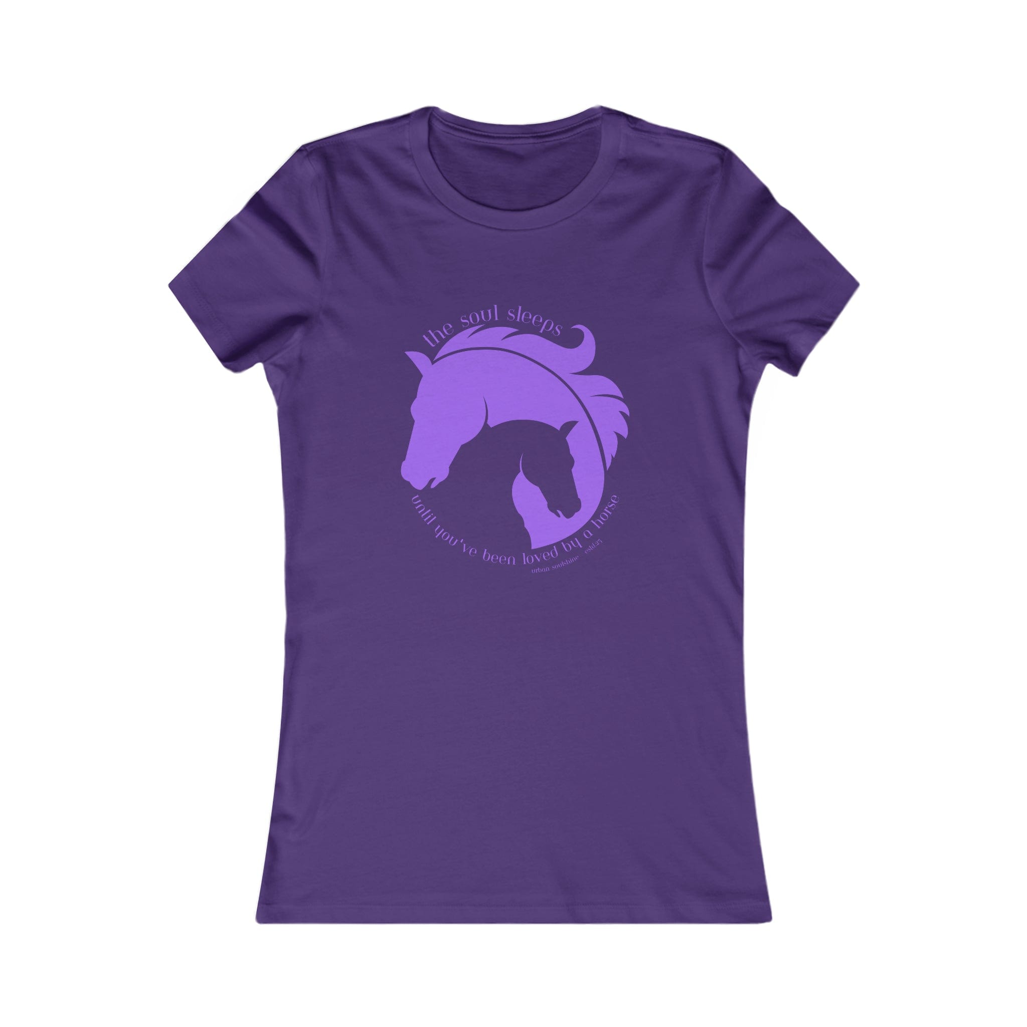 Urban SoulShine & co T-Shirt S / Team Purple Horse & Soul Women's Tee (purple image)