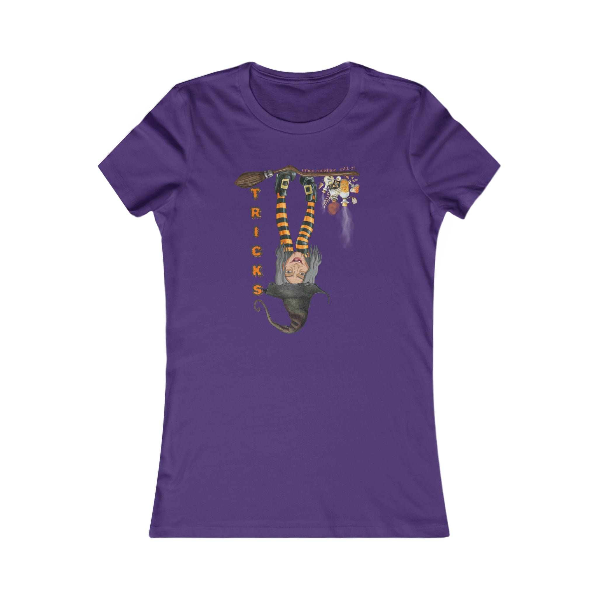 Urban SoulShine & co T-Shirt S / Team Purple Witch Tricks Women's Halloween Tee