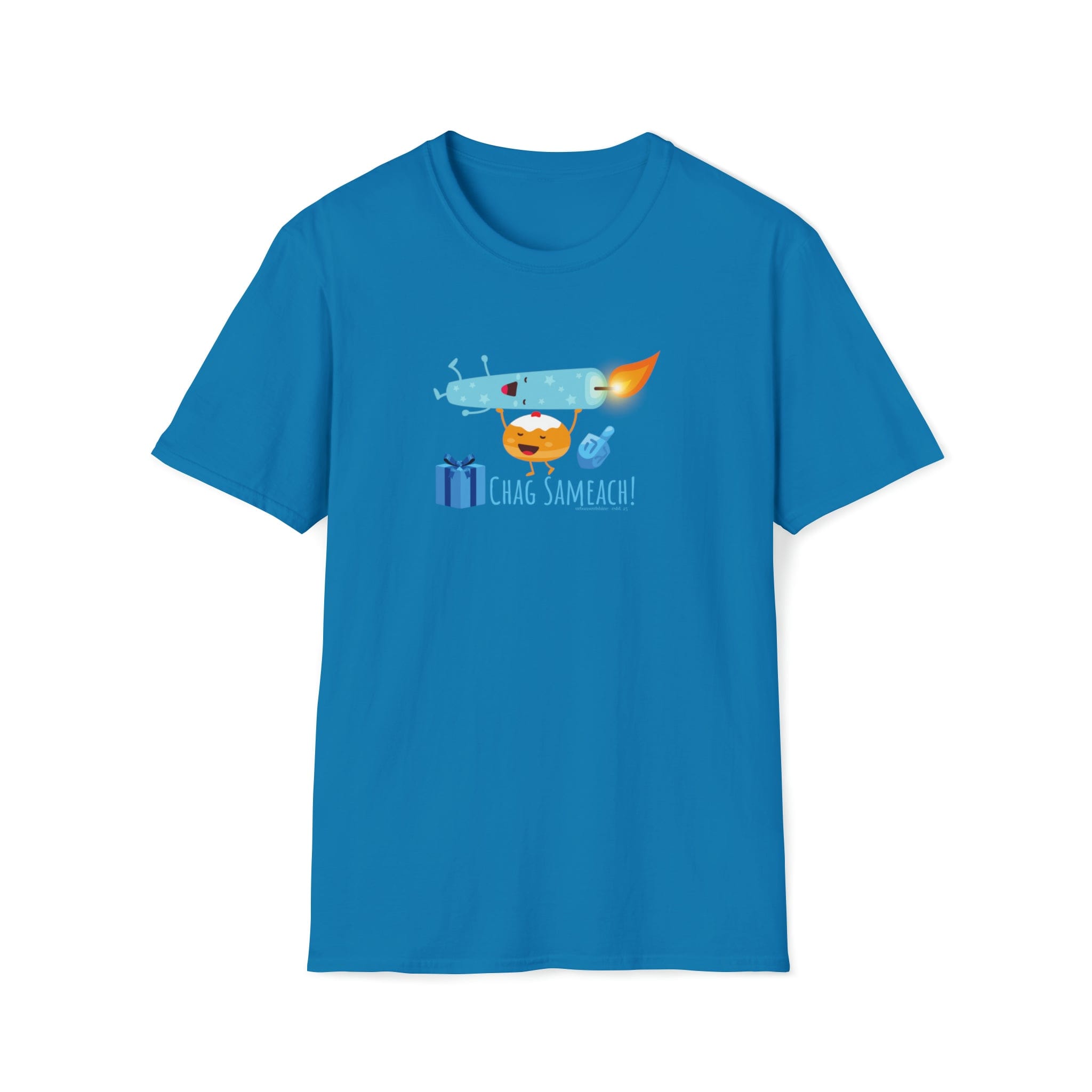  S CHAG SAMEACH! Hanukkah Soft Style Tee (Unisex)