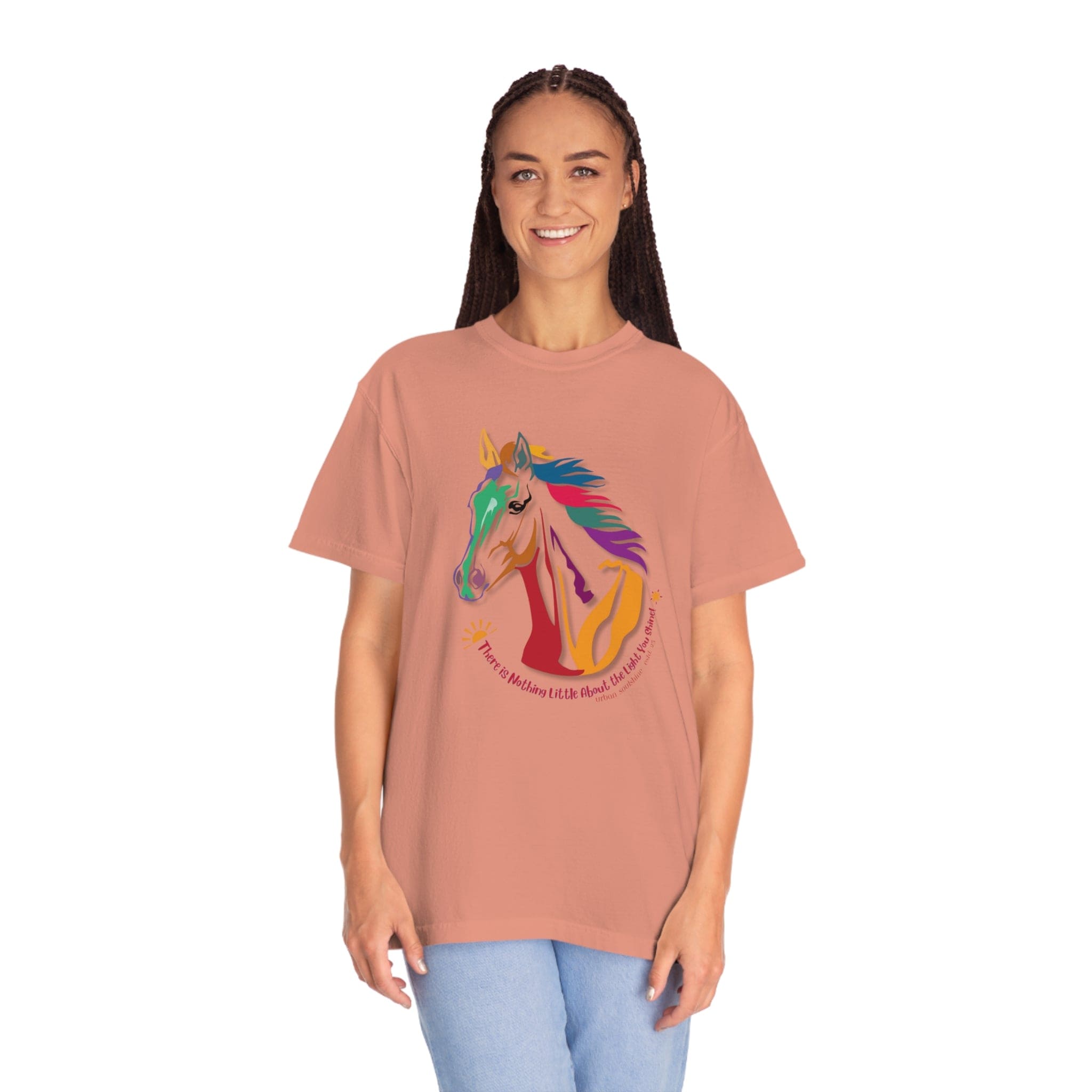 Urban SoulShine & co T-Shirt Terracotta / S Nothing Little About Your Light Horse (premium pastels Tee)