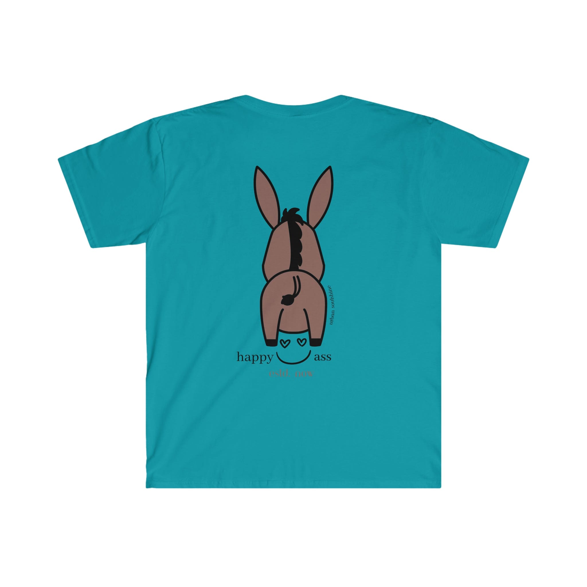 Urban SoulShine & co T-Shirt Tropical Blue / S Happy Donkey Soft Tee (unisex)