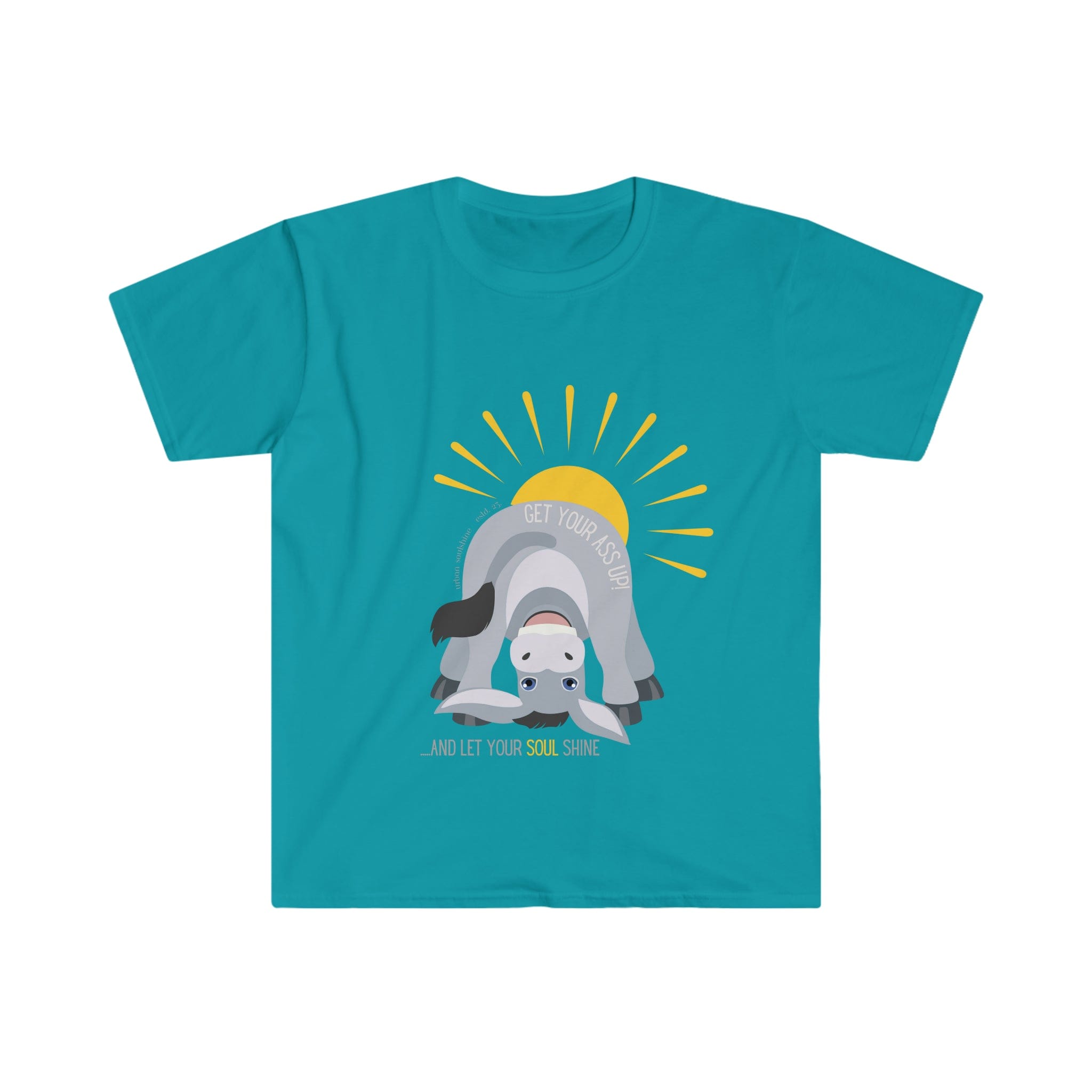 Urban SoulShine & co T-Shirt Tropical Blue / S Rise up Donkey Tee (unisex)