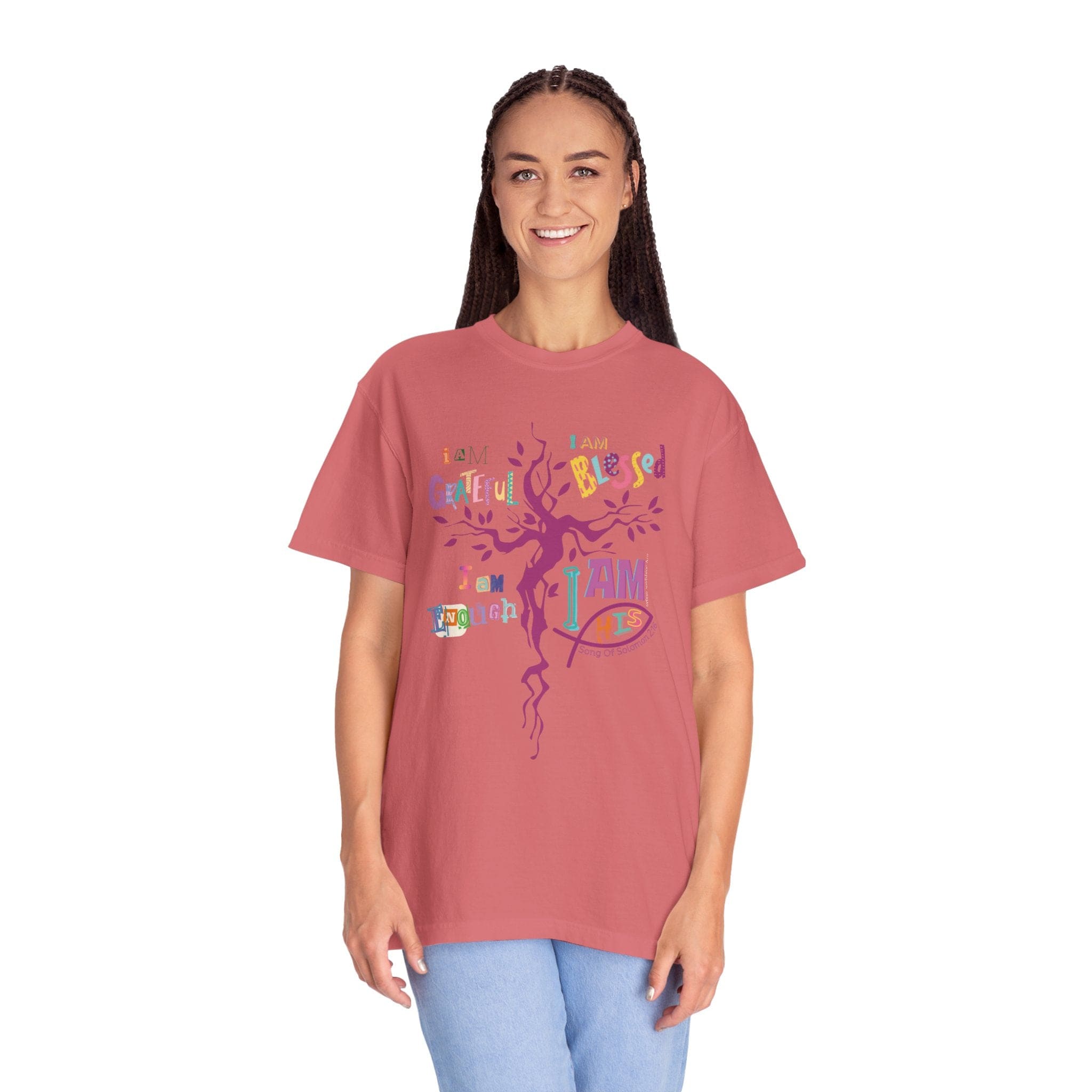 I AM HIS Song Of Solomon 2:16 Comfort Colors Tee Watermelon