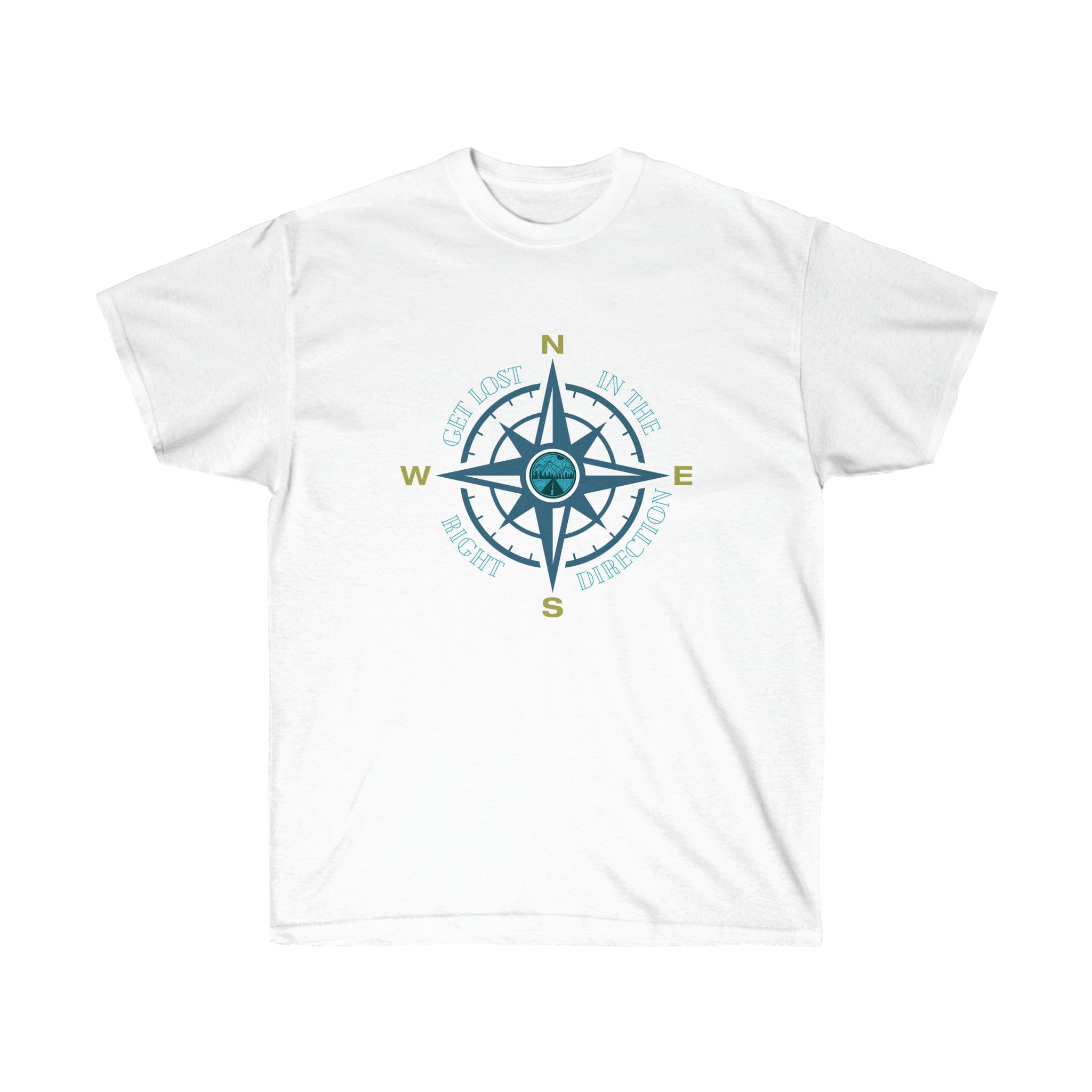 Urban SoulShine & co T-Shirt White / S Get Lost Compass Tee (unisex)