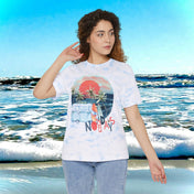 Urban SoulShine & co T-Shirt White/Sky Blue / XS No Bad Days Surfer Tie-Dyed T-Shirt