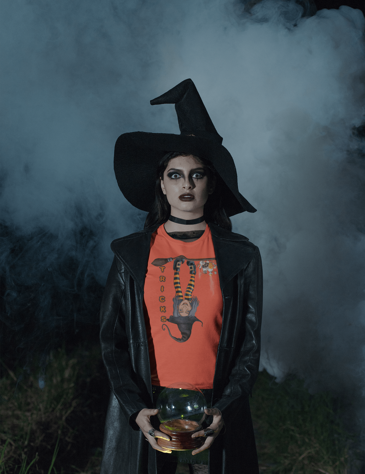 Urban SoulShine & co T-Shirt Witch Tricks Women's Halloween Tee