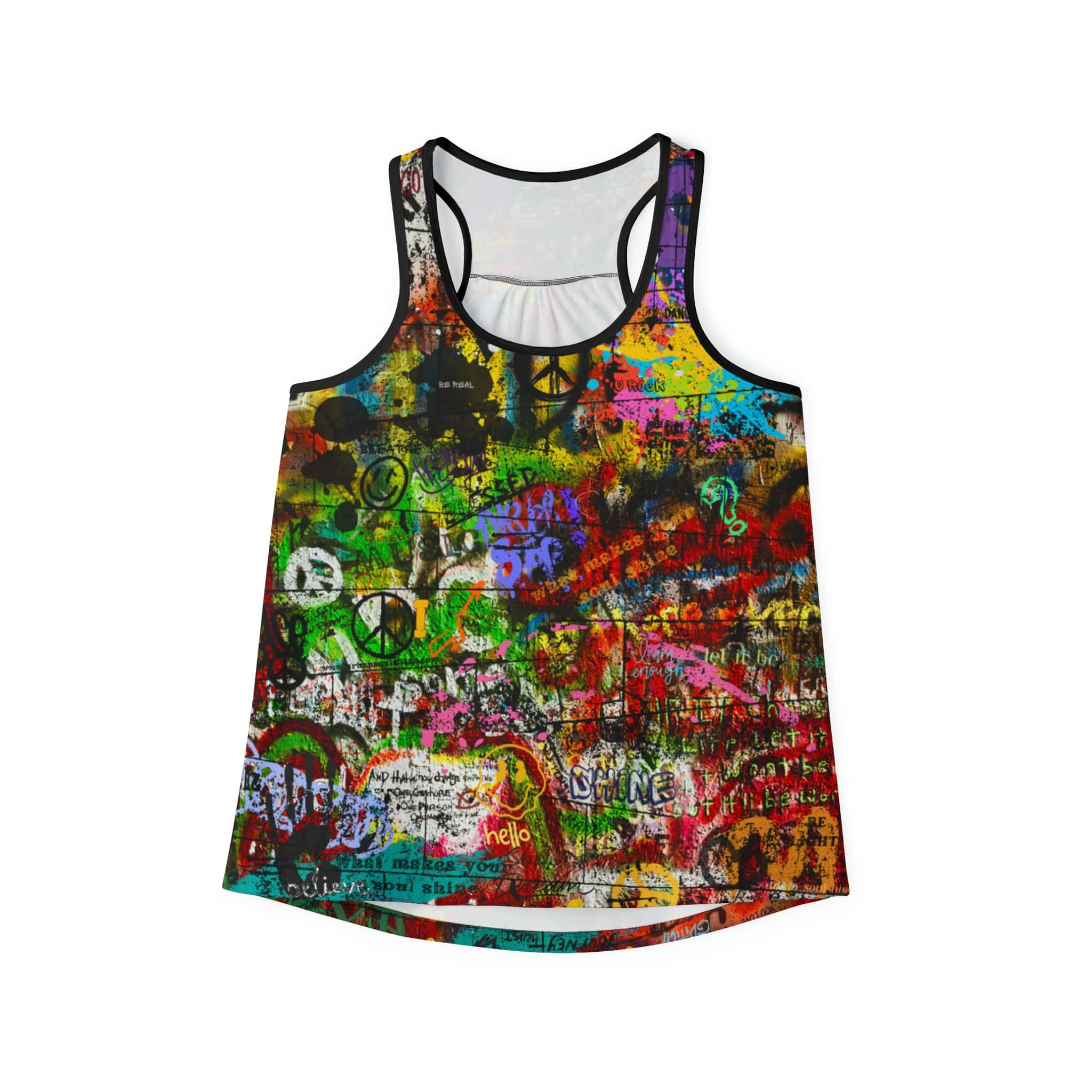 Urban SoulShine & co Tank Top Graffiti Chatterbox Racerback Tank