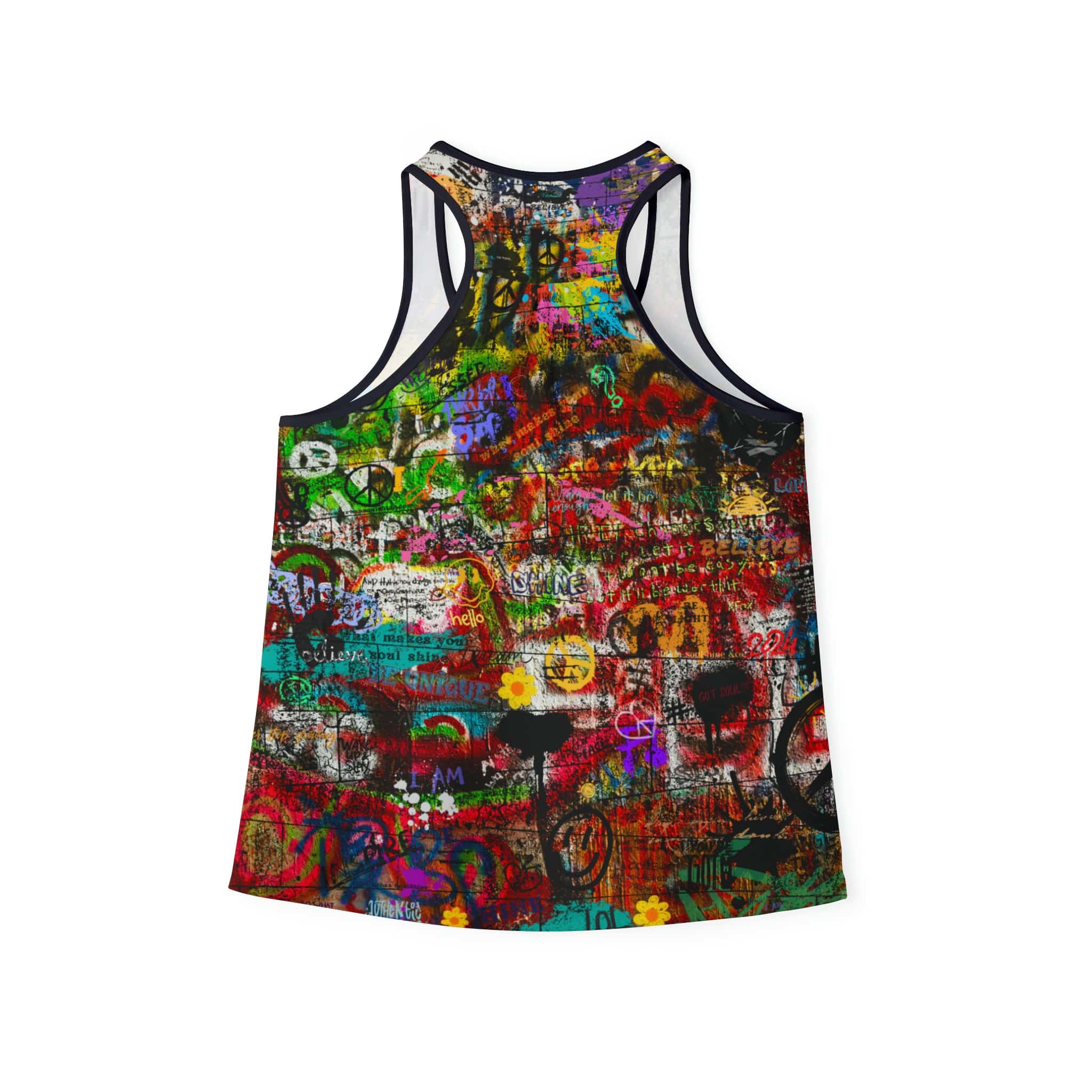 Urban SoulShine & co Tank Top Graffiti Chatterbox Racerback Tank