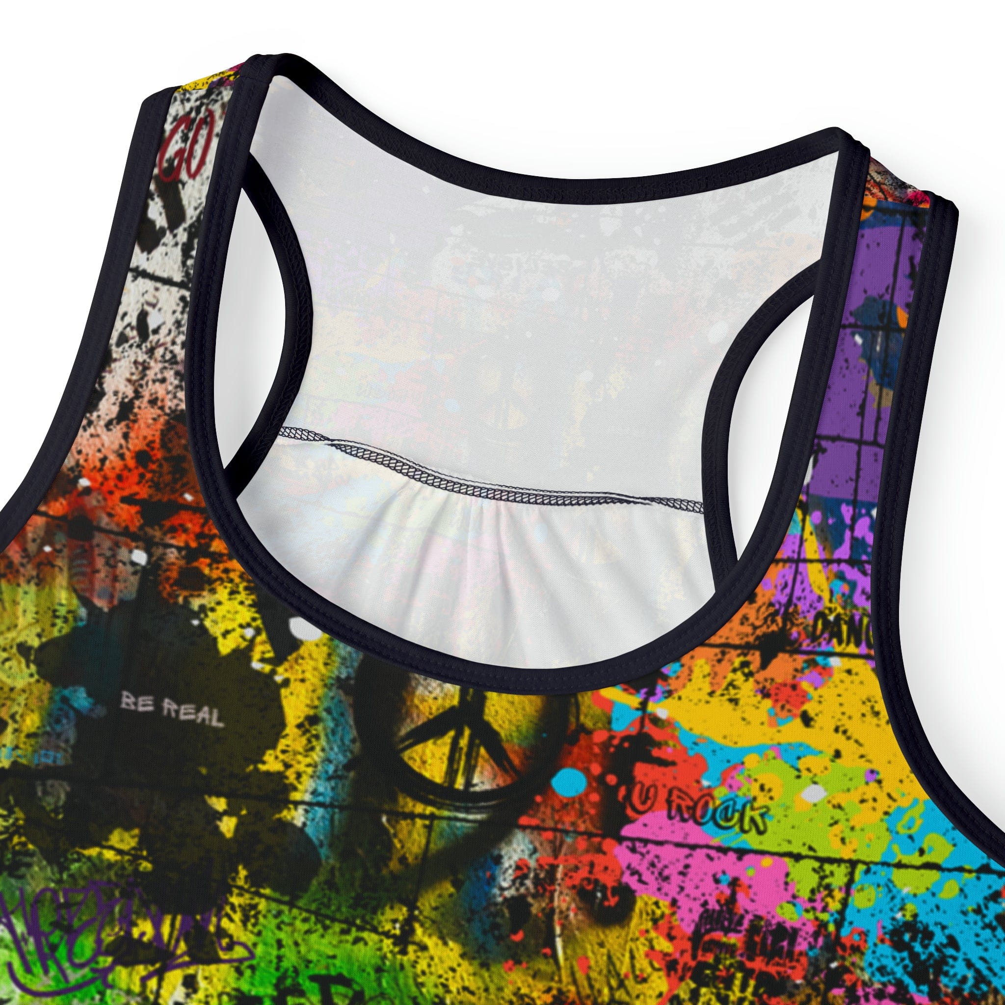 Urban SoulShine & co Tank Top Graffiti Chatterbox Racerback Tank