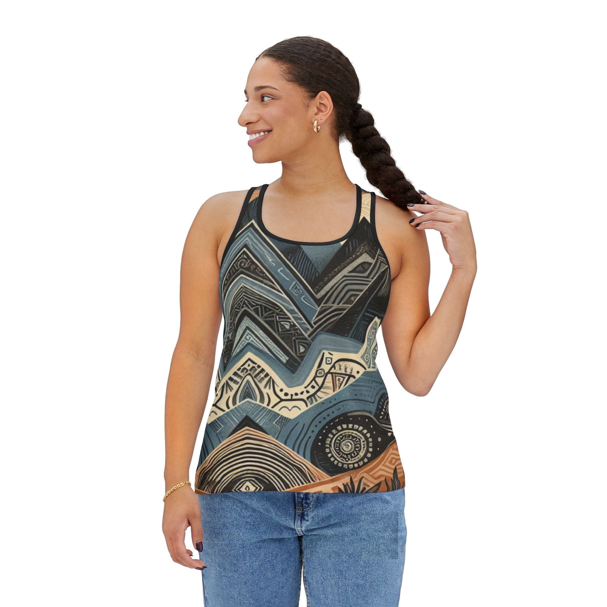 Urban SoulShine & co Tank Top S / Black Desert Slate Elevate Your Mind Performance Racerback Tank