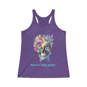 Urban SoulShine & co Tank Top S / Tri-Blend Purple Rush Bloomin' With Grit Women's Tank