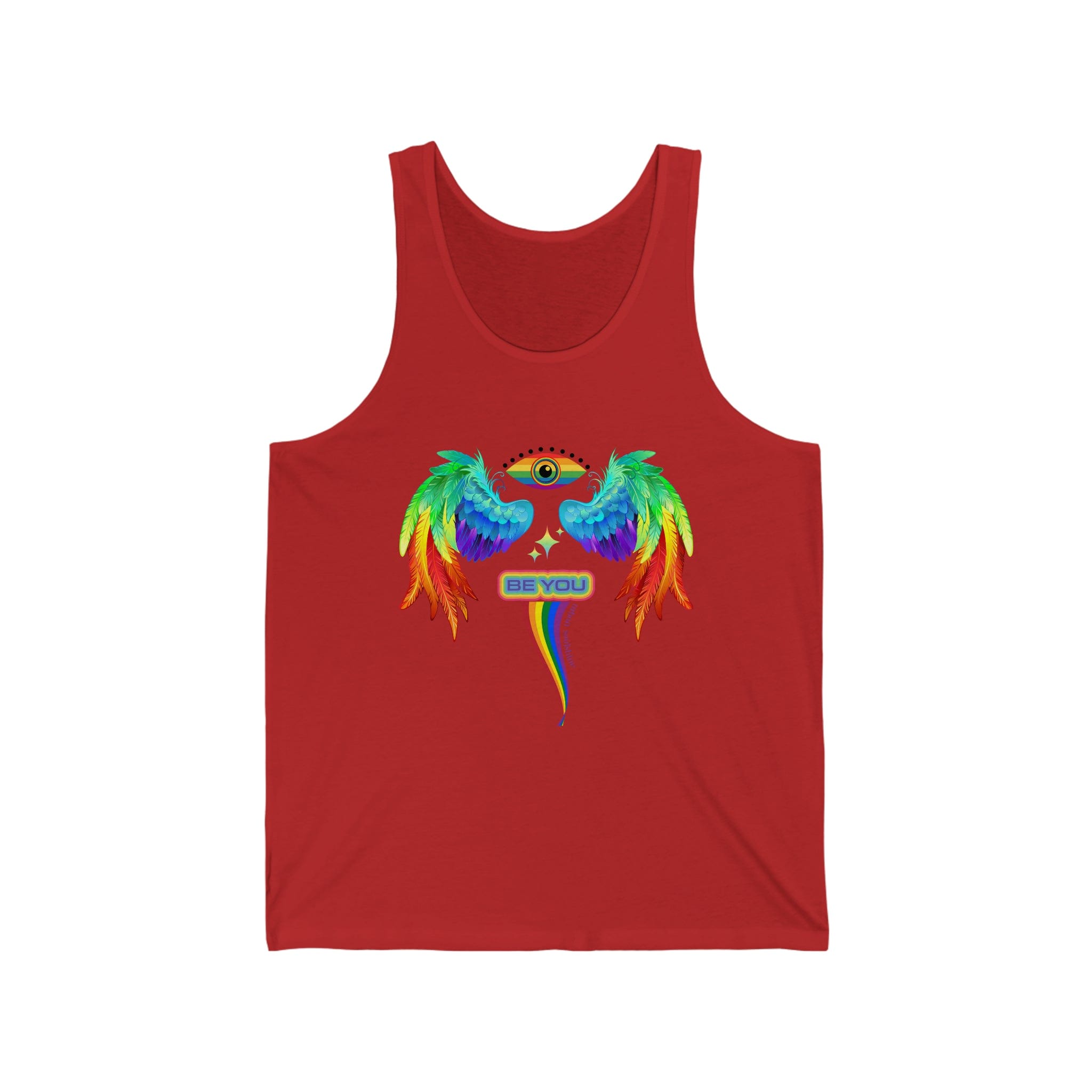  Red Love Wings Tank (unisex)