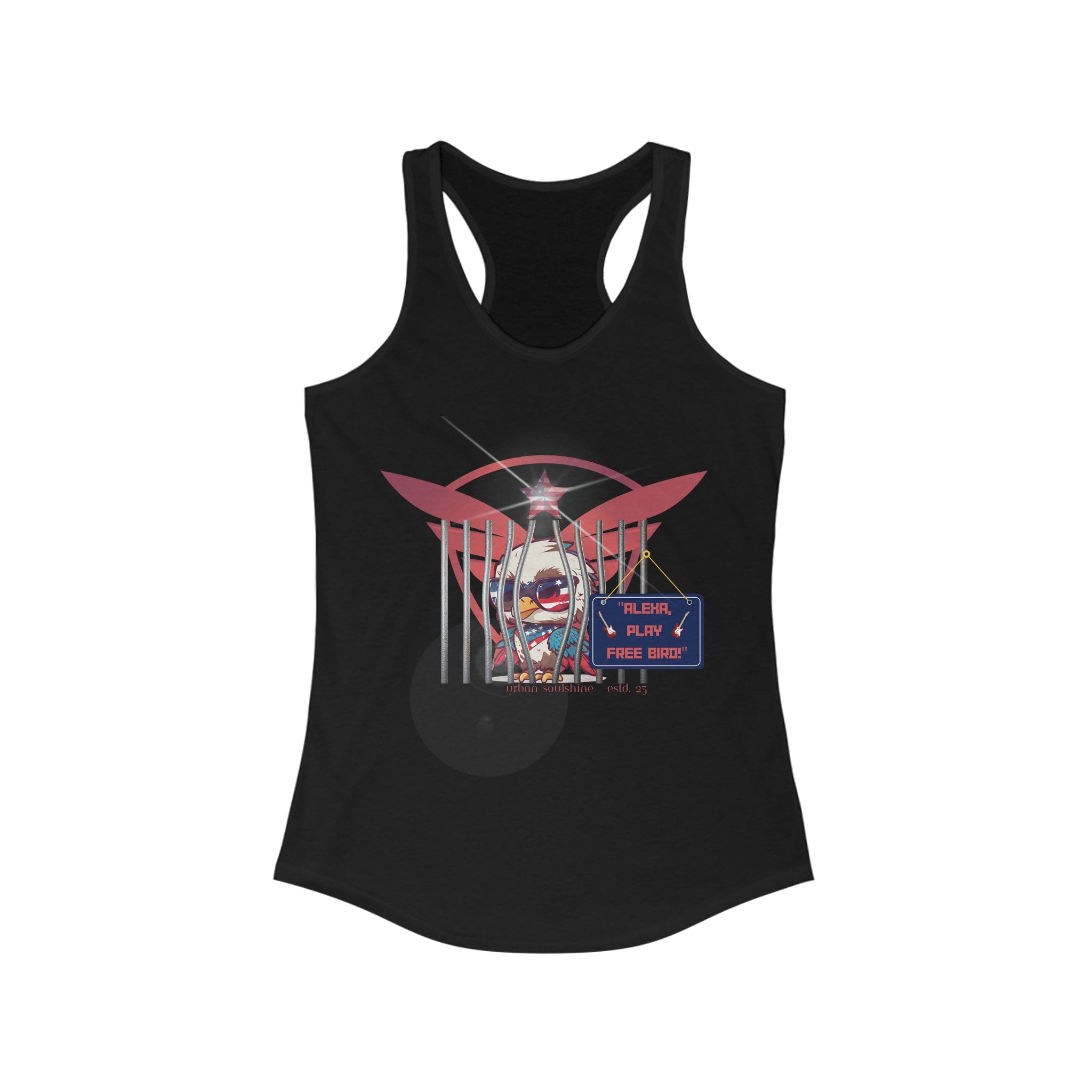 Urban SoulShine & co Tank Top XS / Solid Black Alexa, Play Free Bird Tank (women's)