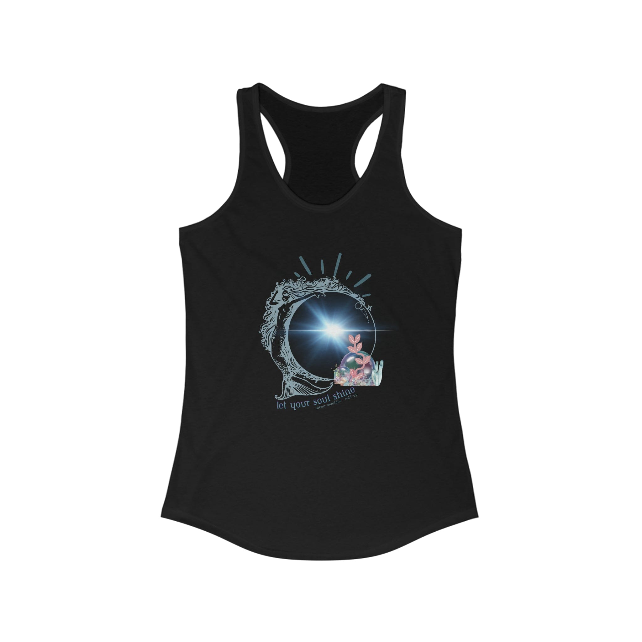 Urban SoulShine & co Tank Top XS / Solid Black Mermaid Soul Shine Bubble Tank