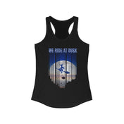 Urban SoulShine & co Tank Top XS / Solid Black We Ride At Dusk Moonlight Flight Witch Women's Halloween Razorback Tank