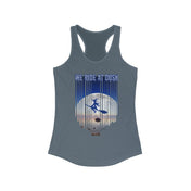 Urban SoulShine & co Tank Top XS / Solid Indigo We Ride At Dusk Moonlight Flight Witch Women's Halloween Razorback Tank