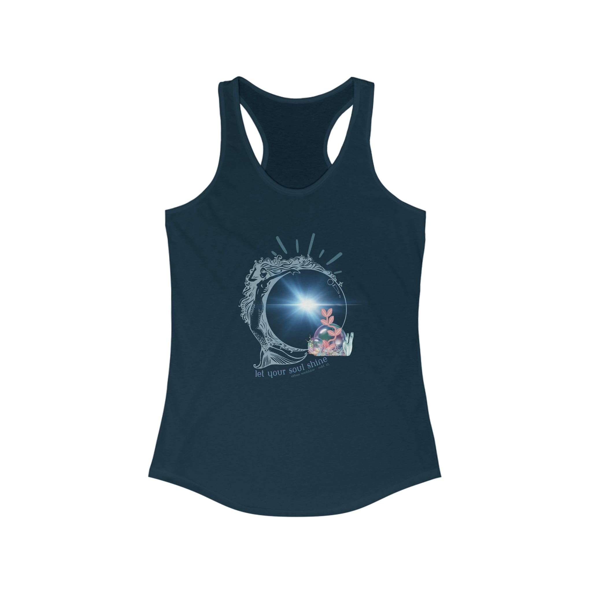 Urban SoulShine & co Tank Top XS / Solid Midnight Navy Mermaid Soul Shine Bubble Tank