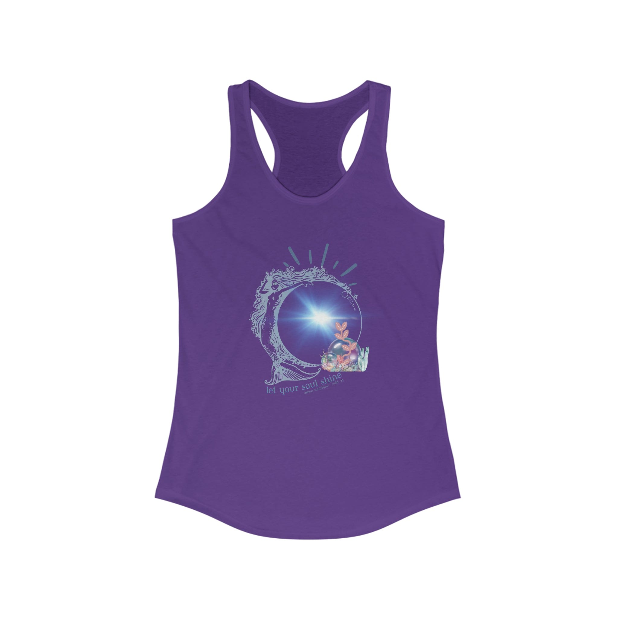  Solid Purple Rush Mermaid Soul Shine Bubble Tank