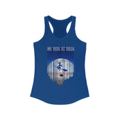 Urban SoulShine & co Tank Top XS / Solid Royal We Ride At Dusk Moonlight Flight Witch Women's Halloween Razorback Tank