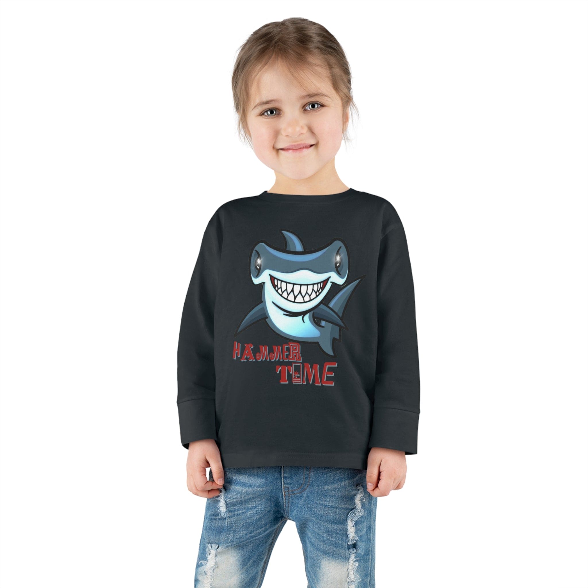 Urban SoulShine & co Toddler Long Sleeve Hammer Time Shark Long Sleeve Tee (Toddler)