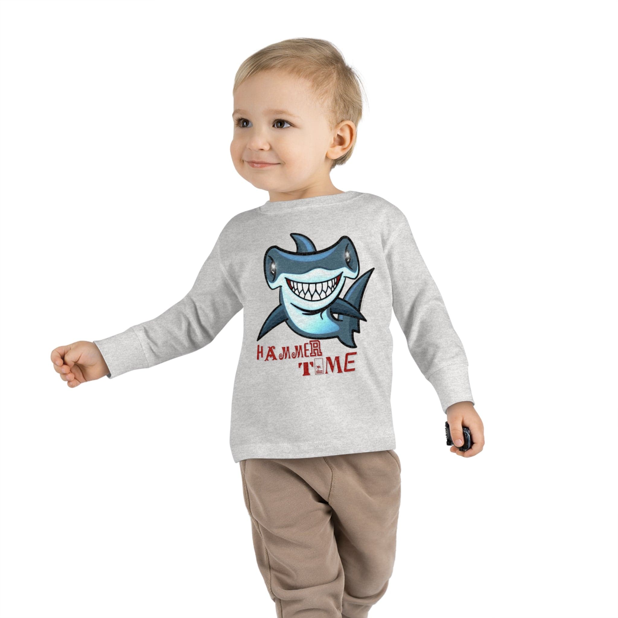  2T Hammer Time Shark Long Sleeve Tee (Toddler)