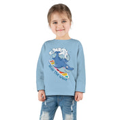 Urban SoulShine & co Toddler Long Sleeve Light Blue / 2T Ride The Wave Shark Long Sleeve Tee (Toddler)