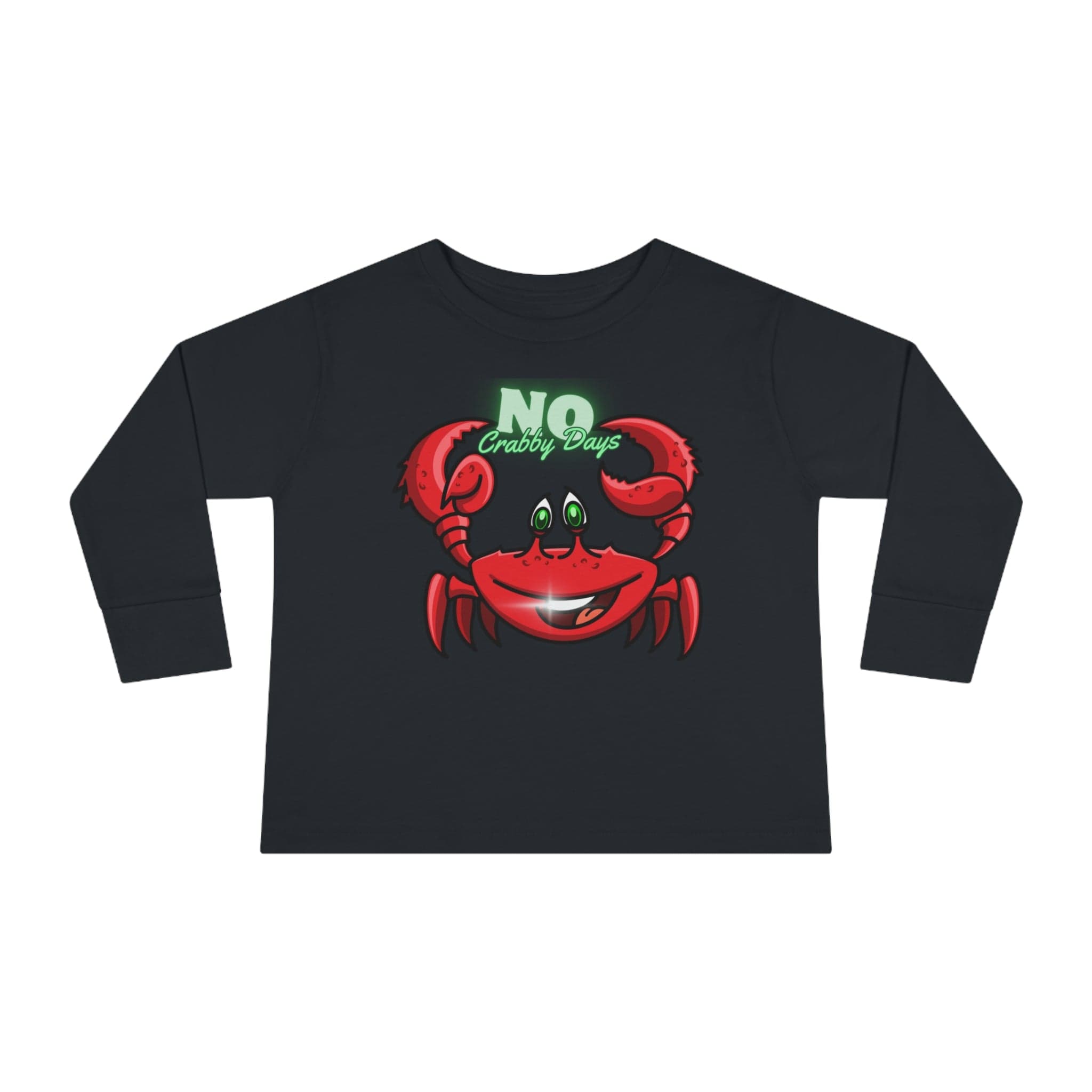 Urban SoulShine & co Toddler Long Sleeve NO Crabby Days Long Sleeve Tee (Toddler)