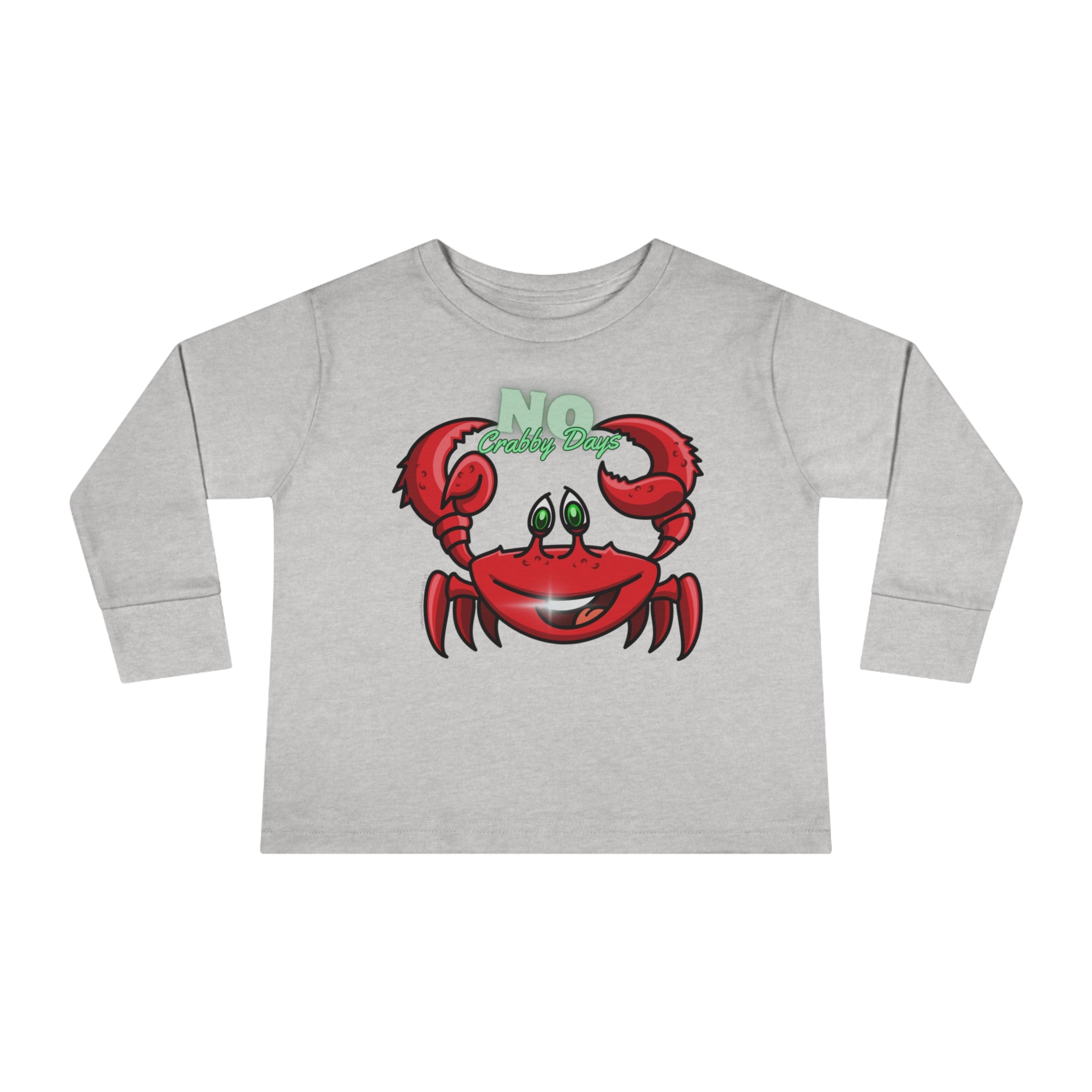 Urban SoulShine & co Toddler Long Sleeve NO Crabby Days Long Sleeve Tee (Toddler)