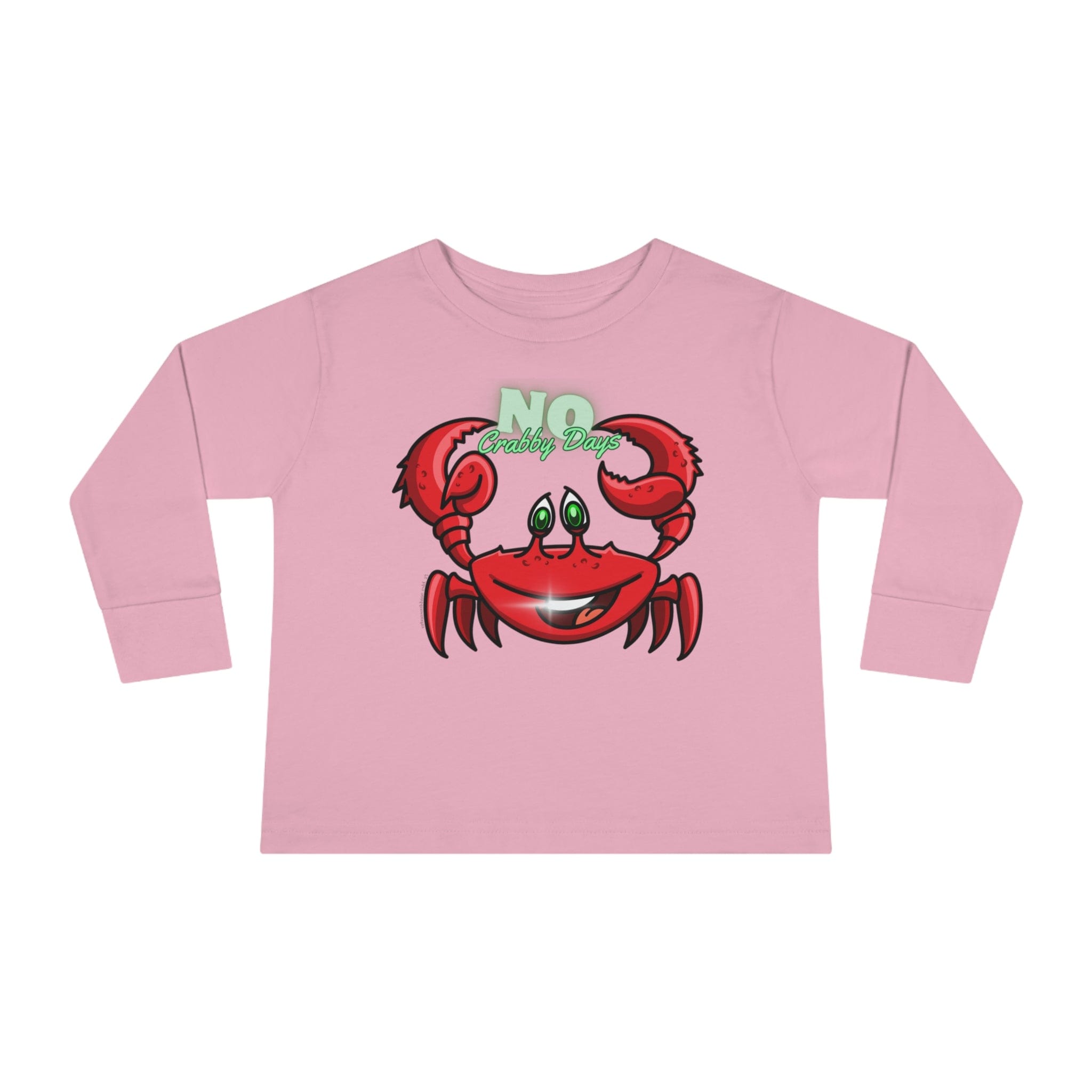 Urban SoulShine & co Toddler Long Sleeve NO Crabby Days Long Sleeve Tee (Toddler)