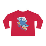 Urban SoulShine & co Toddler Long Sleeve Ride The Wave Shark Long Sleeve Tee (Toddler)