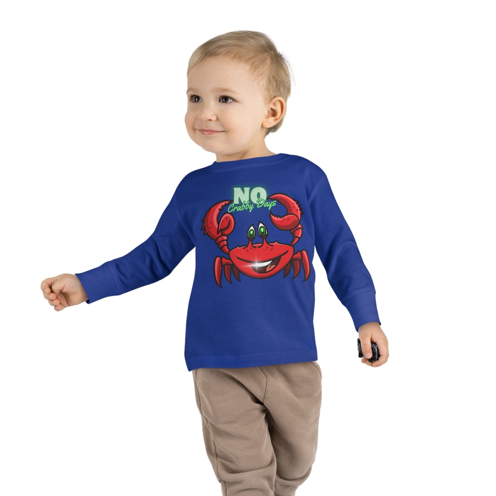  2T NO Crabby Days Long Sleeve Tee (Toddler)