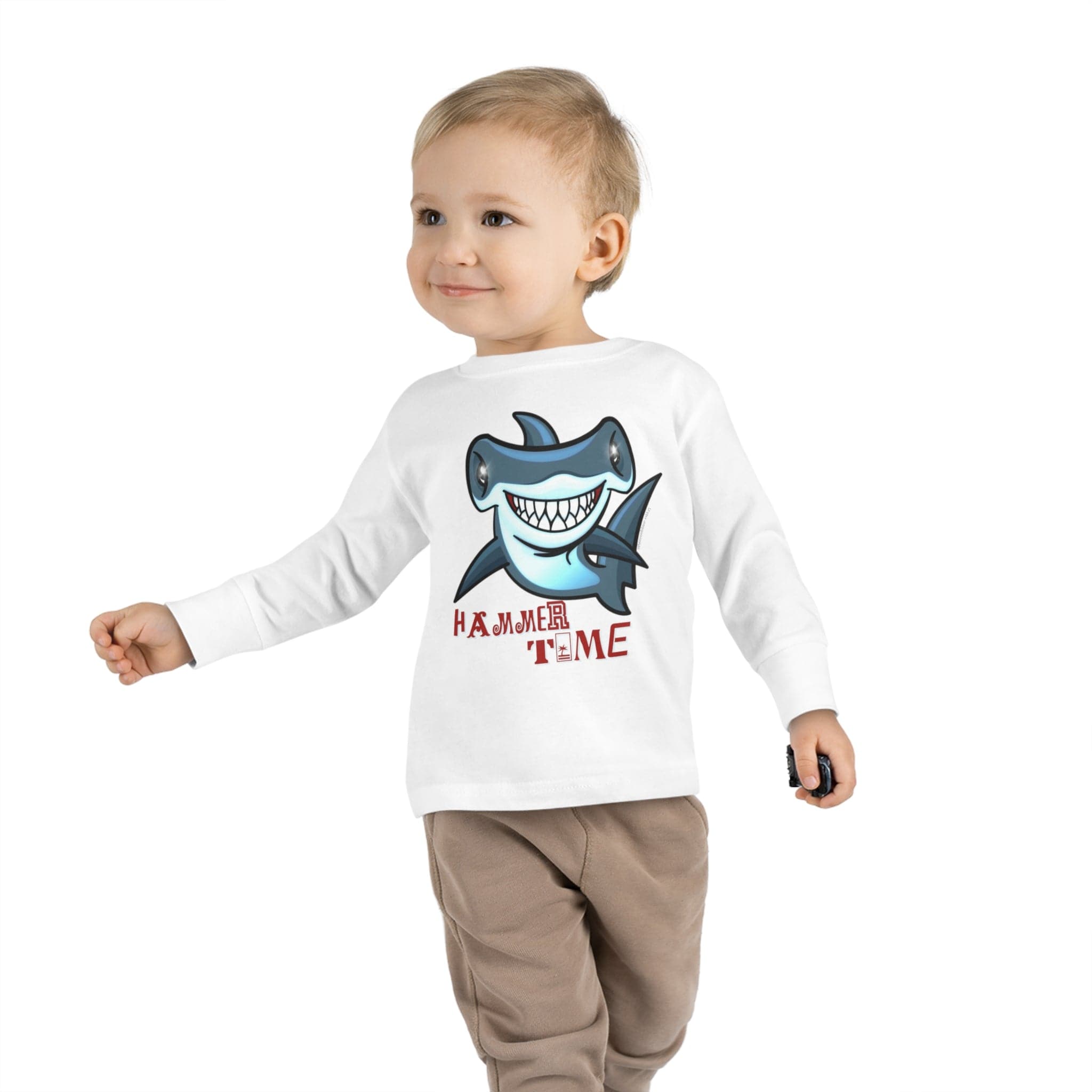  2T Hammer Time Shark Long Sleeve Tee (Toddler)