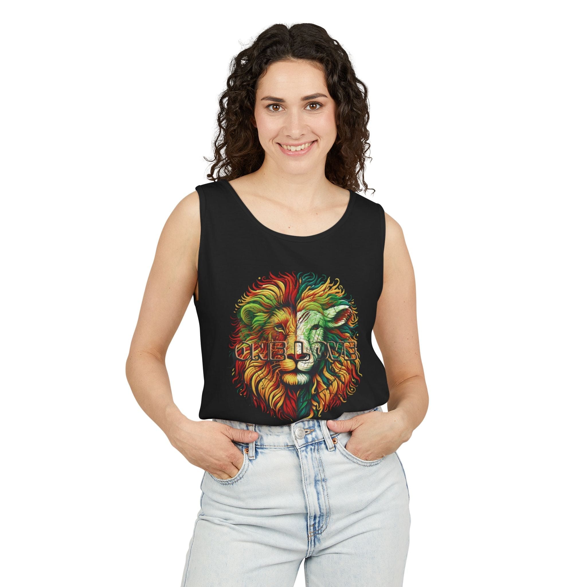 Urban SoulShine & co Unisex Tank Top ONE LOVE: The Lion & the Lamb Eco-Friendly Tank (Unisex)