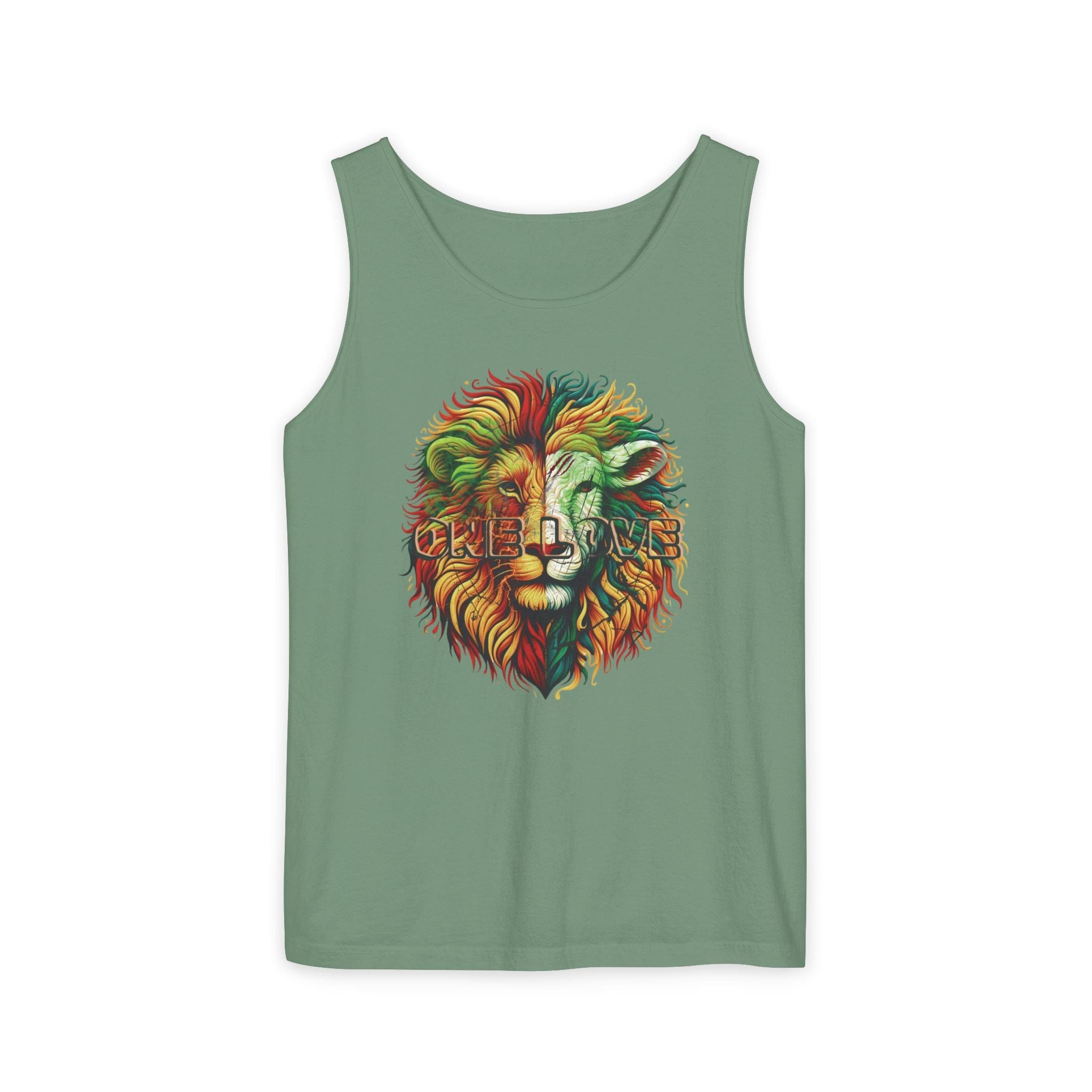 Urban SoulShine & co Unisex Tank Top ONE LOVE: The Lion & the Lamb Eco-Friendly Tank (Unisex)