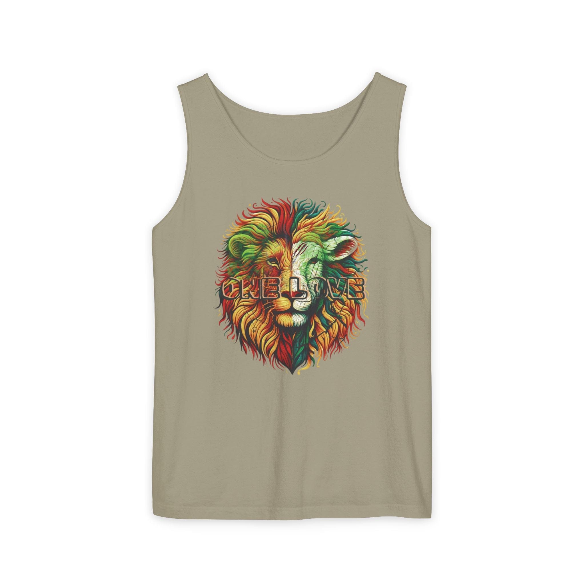 Urban SoulShine & co Unisex Tank Top ONE LOVE: The Lion & the Lamb Eco-Friendly Tank (Unisex)