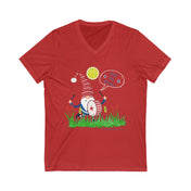 Urban SoulShine & co V-neck S / Red Free the Gnomes Drummer V-Neck Tee