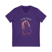 Urban SoulShine & co V-neck S / Team Purple Gentle Strength Horse V-Neck (upper print)