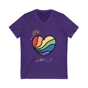 Urban SoulShine & co V-neck S / Team Purple Love Wins Custom V-Neck