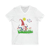 Urban SoulShine & co V-neck S / White Free the Gnomes Drummer V-Neck Tee