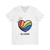 Urban SoulShine & co V-neck S / White Love Wins Custom V-Neck