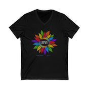 Urban SoulShine & co V-neck XS / Black Love Blooms V-Neck Tee