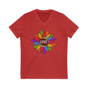 Urban SoulShine & co V-neck XS / Red Love Blooms V-Neck Tee